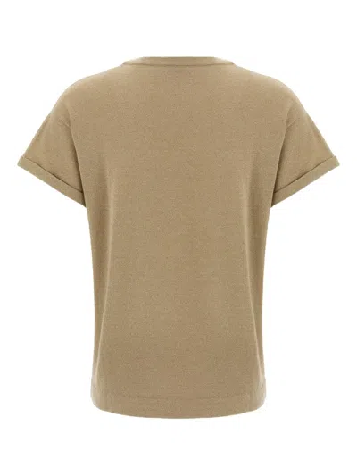 Brunello Cucinelli Short-sleeved Crewneck Knitted T-shirt