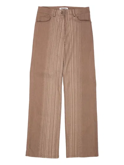 Anne Isabella Laser-treated Jeans In Brown