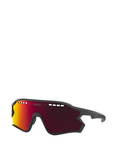 Briko Daintree Shield-frame Sunglasses In Red