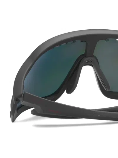 Briko Daintree Shield-frame Sunglasses In Red