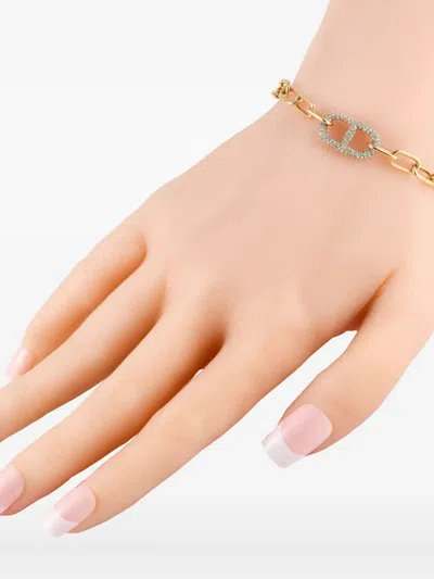 Pre-owned Lb Exclusive 18kt Yellow Gold Diamond Chain Bracelet