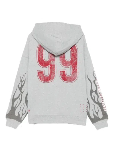 Ksubi Zip-up Hoodie In Gray