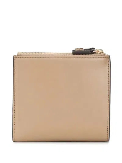 Elisabetta Franchi Logo-plaque Zip-around Wallet In Burgundy