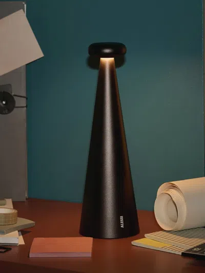 Alessi Bedin Table Lamp In Brown