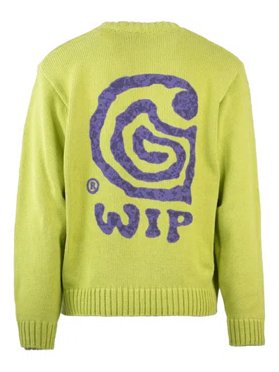 Carhartt Embroidered-logo Sweater In Green