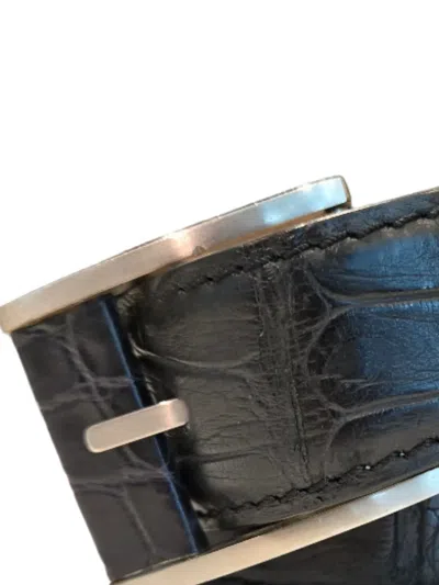 Castangia Alligator-skin Buckle Belt