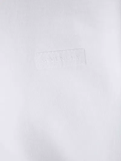 Givenchy Logo-patch Cotton Sweatshirt In White