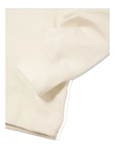 C.p. Company Zip-front Hooded Sweatshirt In White