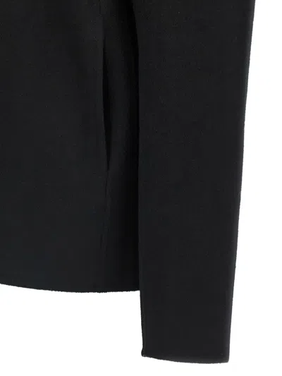 Giorgio Brato Classic-collar Wool-blend Overshirt In Black