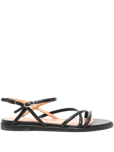 Lella Baldi Leather Buckle Sandals