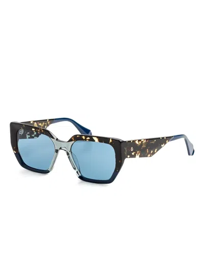 Gigi Studios Tortoiseshell Geometric Sunglasses