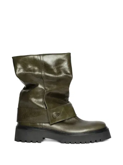 Zadig & Voltaire Angie Fold-over Leather Boots