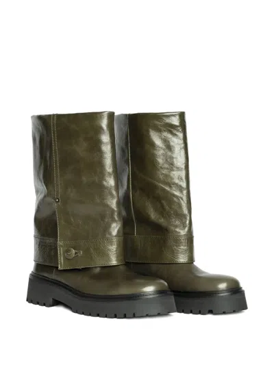 Zadig & Voltaire Angie Fold-over Leather Boots