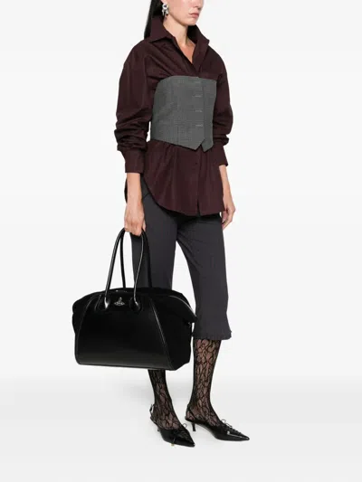 Vivienne Westwood Medium Shirley Curved Top-handle Tote Bag