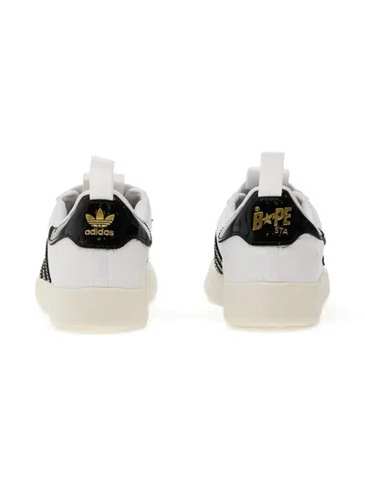 Adidas Originals X Bape Adifom Sstr 360 Sneakers In White