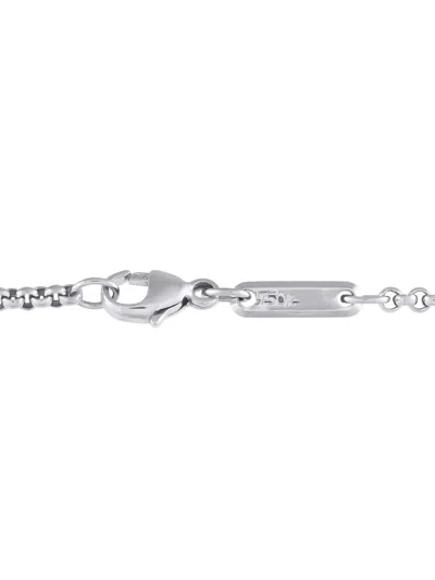 Pre-owned Chopard 18k White Gold Diamond And Hematite Pendant Necklace