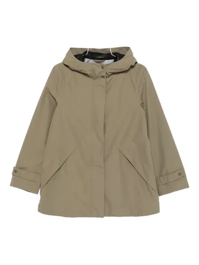Geox Hoara Hooded Jacket In Brown
