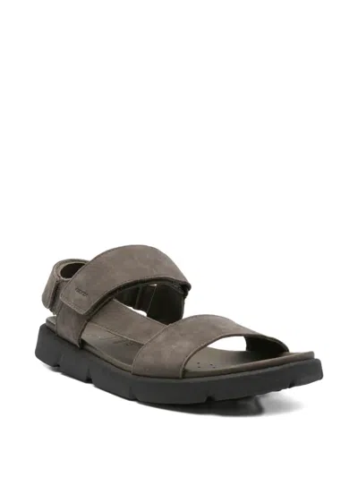 Geox Xand Double-strap Sandals In Brown