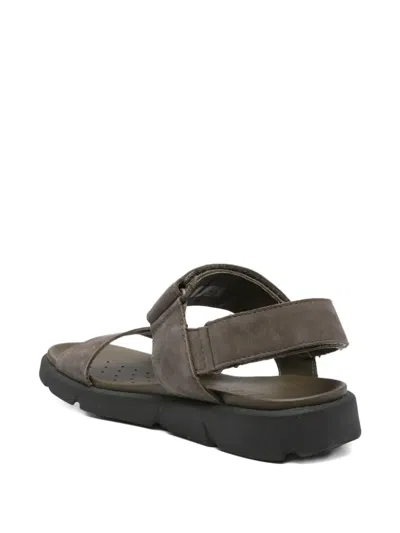 Geox Xand Double-strap Sandals In Brown