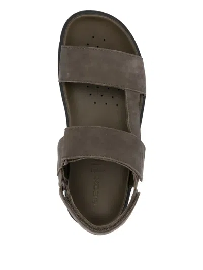 Geox Xand Double-strap Sandals In Brown