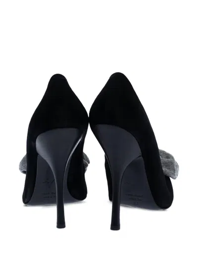 Pre-owned Giuseppe Zanotti Vintage 120mm Pointed-toe Bow-detailing Pumps