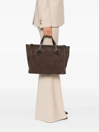 Gianni Chiarini Miss Marcella Knotted-detail Suede Tote Bag