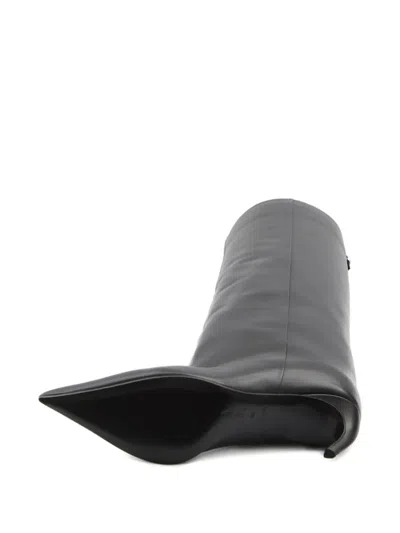 Attico 65mm Lea Pointed-toe Leather Knee-high Boots