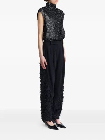 16arlington Pola Tapered Trousers In Black
