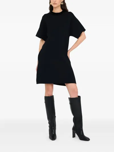 Liu •jo Dress With Sequins In Black