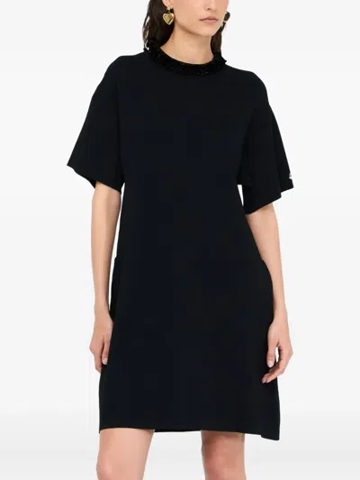 Liu •jo Dress With Sequins In Black
