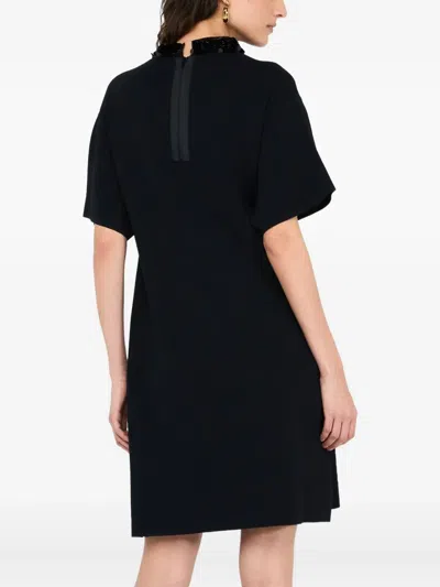 Liu •jo Dress With Sequins In Black
