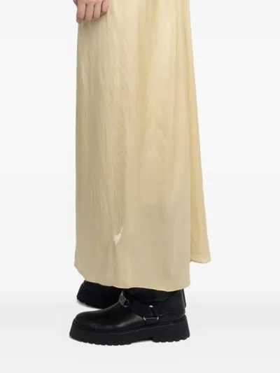 Zadig & Voltaire Ristym Spaghetti-strap Gathered Maxi Dress In Yellow