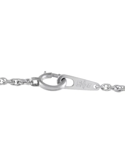 Pre-owned Lb Exclusive Platinum Emerald And Diamond Necklace