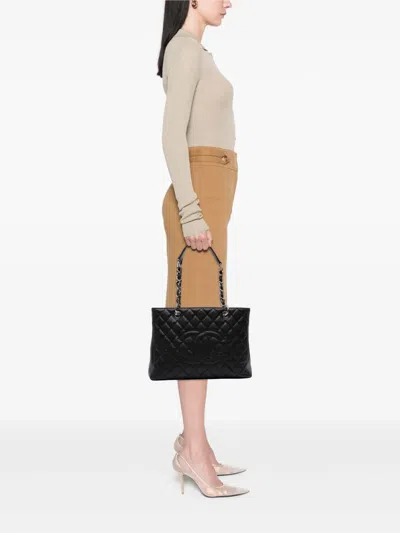 Pre-owned Chanel 2013-2014 Caviar Grand Shopping Tote Bag