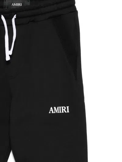 Amiri Boy's Logo Cotton Jogger Pants In Black