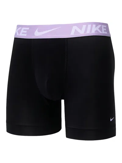 Nike Dri-fit Logo Waistband Boxer Briefs (pack Of Three) In Multi