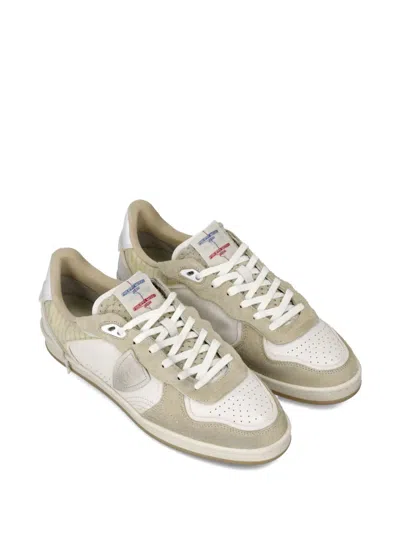 Philippe Model Leather Panelled Sneakers In Multi