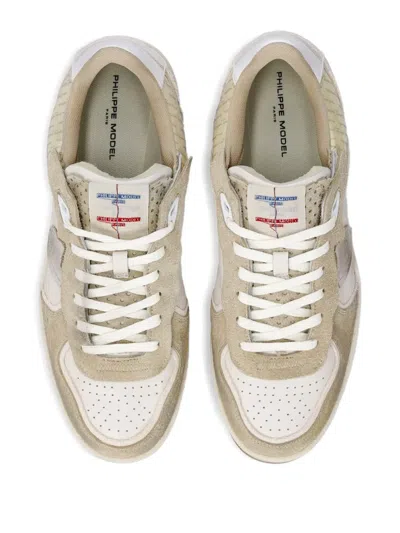 Philippe Model Leather Panelled Sneakers In Multi