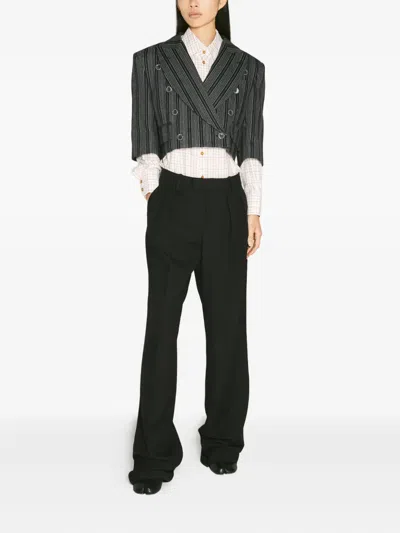 Vivienne Westwood Pinstripe Cropped Blazer