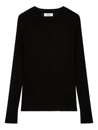 Studio Tomboy Ribbed Long-sleeve Sweater