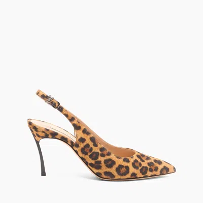 Casadei Malesia Blade Slingbacks - Woman Pumps And Slingback Leopard 38.5
