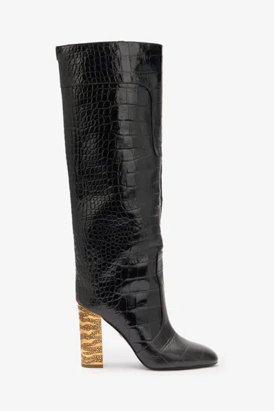 Roberto Cavalli Boots With Crocodile Embossing