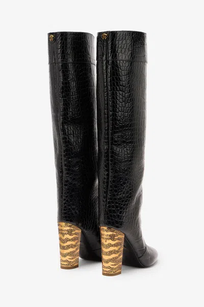 Roberto Cavalli Boots With Crocodile Embossing