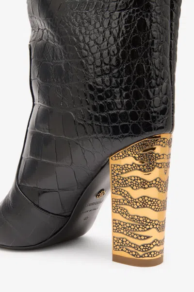 Roberto Cavalli Boots With Crocodile Embossing