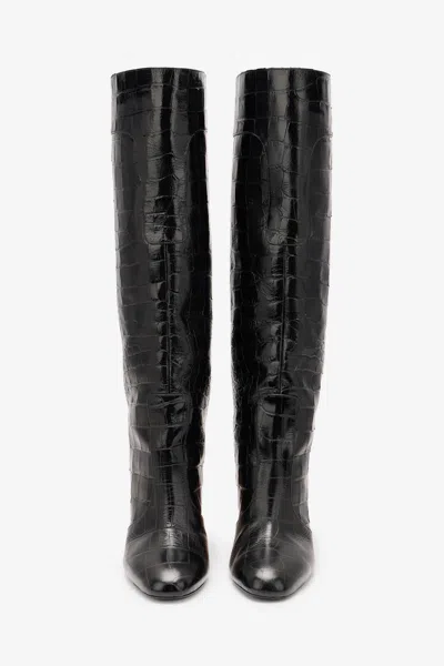 Roberto Cavalli Boots With Crocodile Embossing