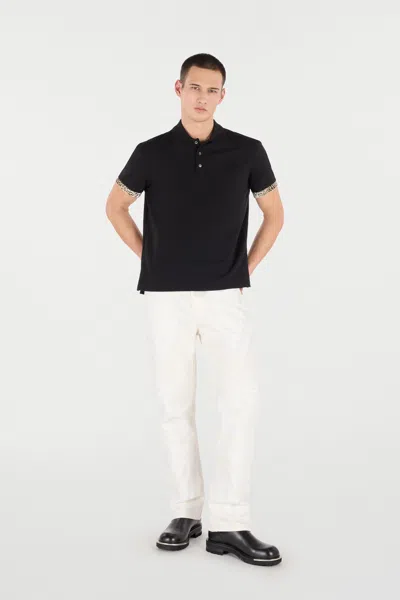 Roberto Cavalli Jaguar-print Cuff Polo Shirt