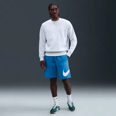 Nike Men's Club Fleece Shorts In Blue