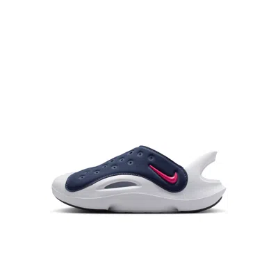 Nike Aqua Swoosh Little Kids' Sandals In Gray