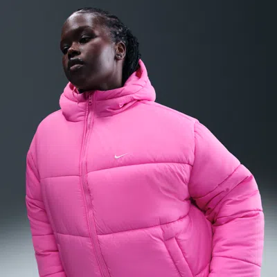 Nike Women's  Sportswear Classic Puffer Therma-fit Loose Hooded Jacket (plus Size)