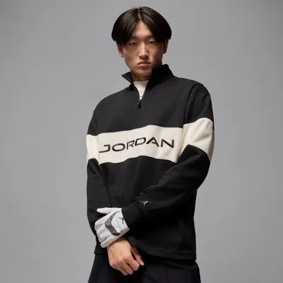 Jordan Men's  Sport Dri-fit 1/4-zip Golf Top In Black